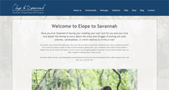Desktop Screenshot of elopetosavannah.com